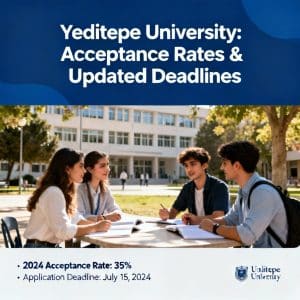 Yeditepe University acceptance rate updated deadlines