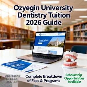 Özyeğin University dentistry tuition 2026 guide