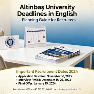 Altınbaş University application deadlines in English