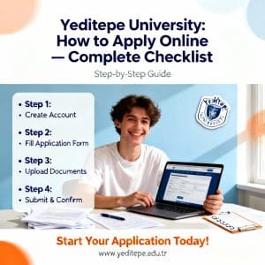Yeditepe University how to apply online complete checklist