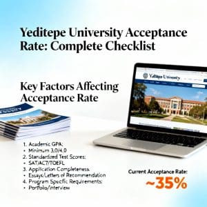 Yeditepe University acceptance rate complete checklist