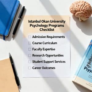 Istanbul Okan University psychology programs complete checklist
