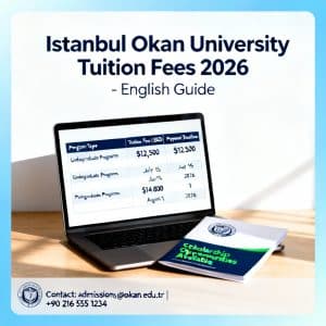 Istanbul Okan University tuition fees 2026 in English