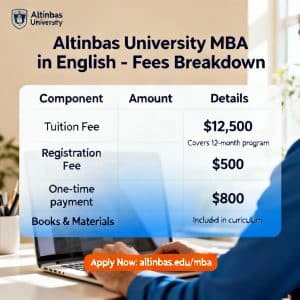 Altınbaş University MBA in English fees breakdown