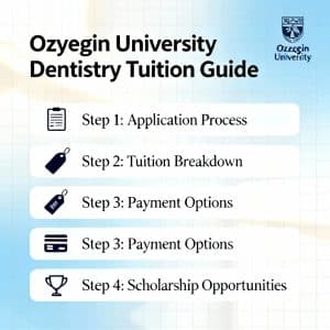 Özyeğin University dentistry tuition step by step