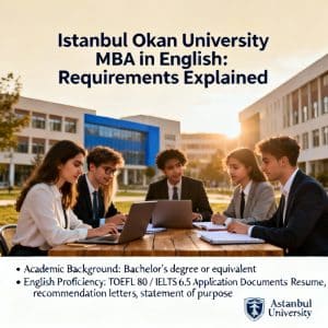 Istanbul Okan University MBA in English requirements explained