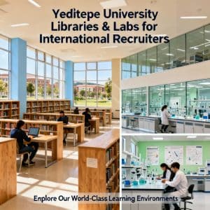 Yeditepe University libraries and labs for foreigners